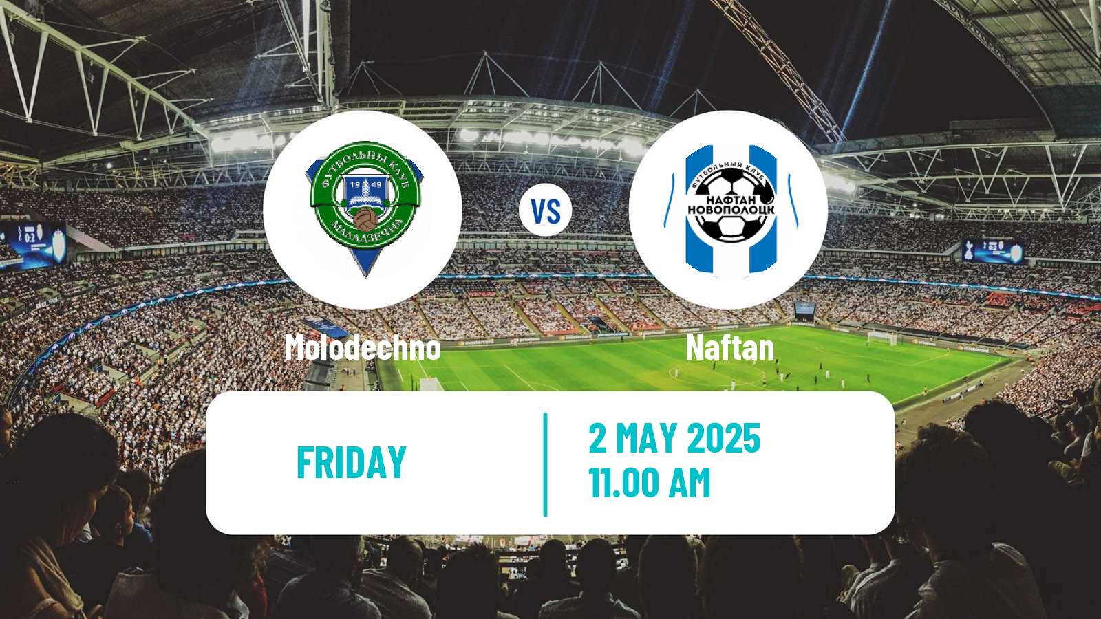 Soccer Belarusian Vysshaya Liga Molodechno - Naftan