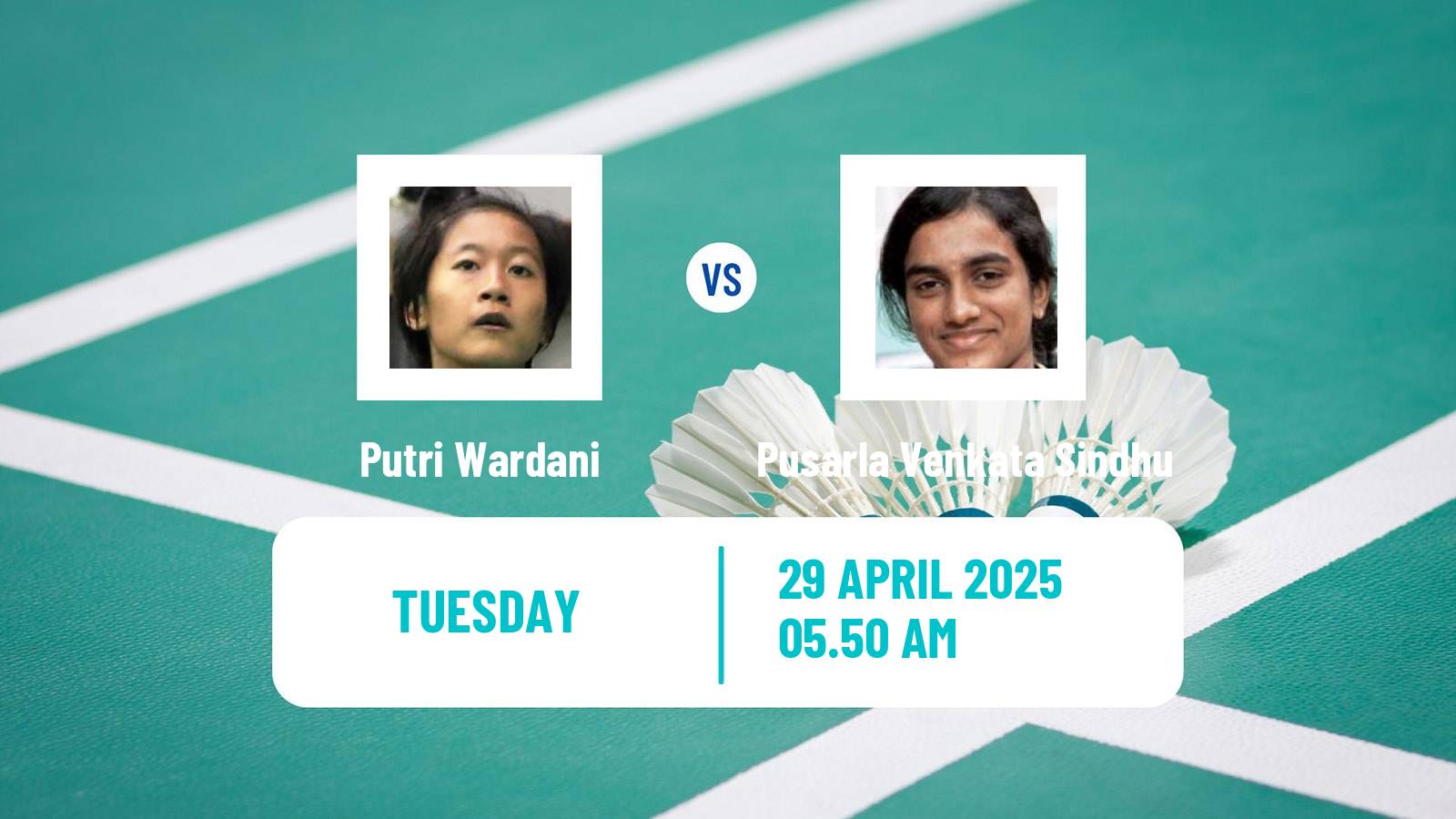 Badminton BWF Sudirman Cup Women Putri Wardani - Pusarla Venkata Sindhu