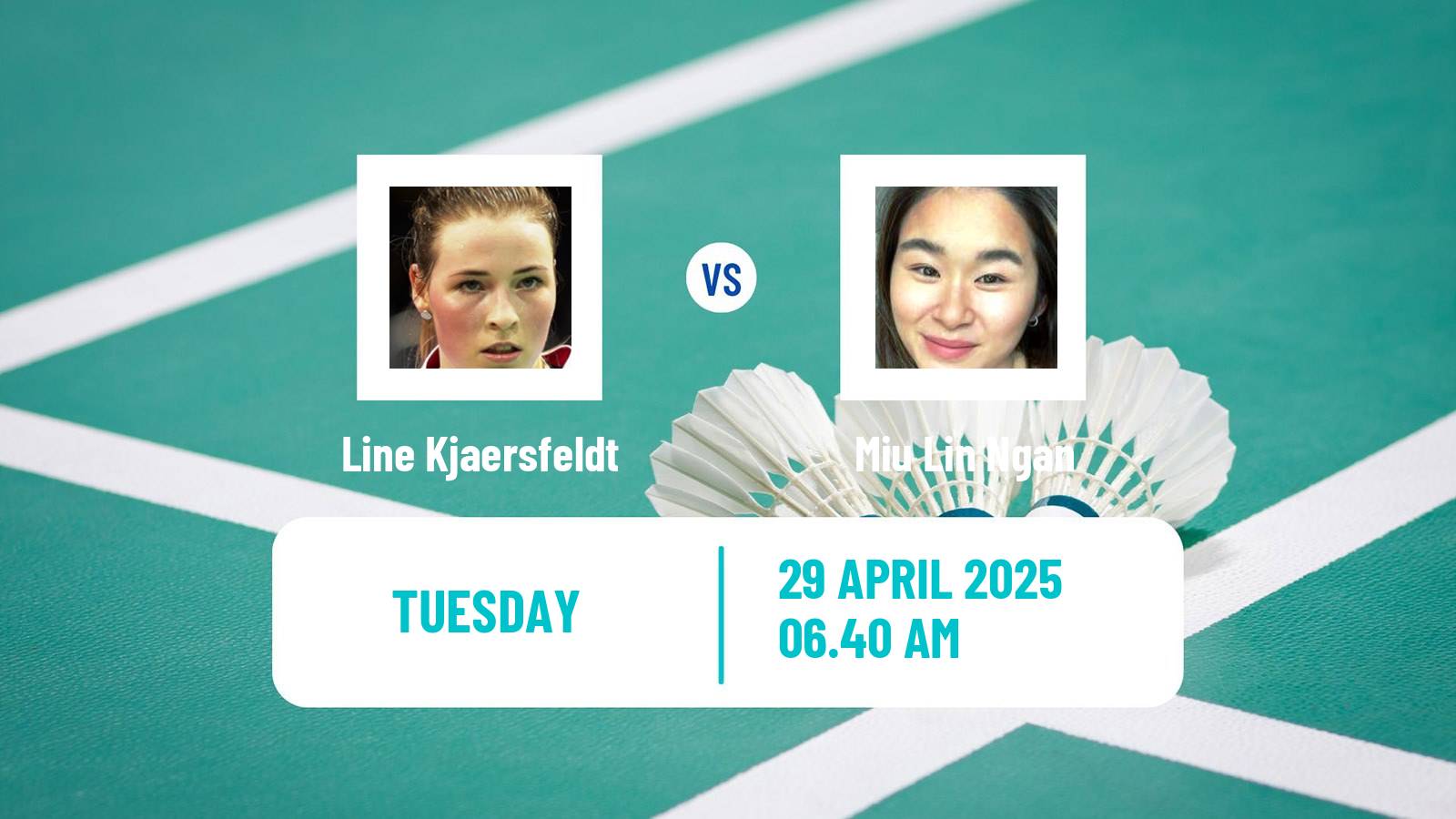 Badminton BWF Sudirman Cup Women Line Kjaersfeldt - Miu Lin Ngan