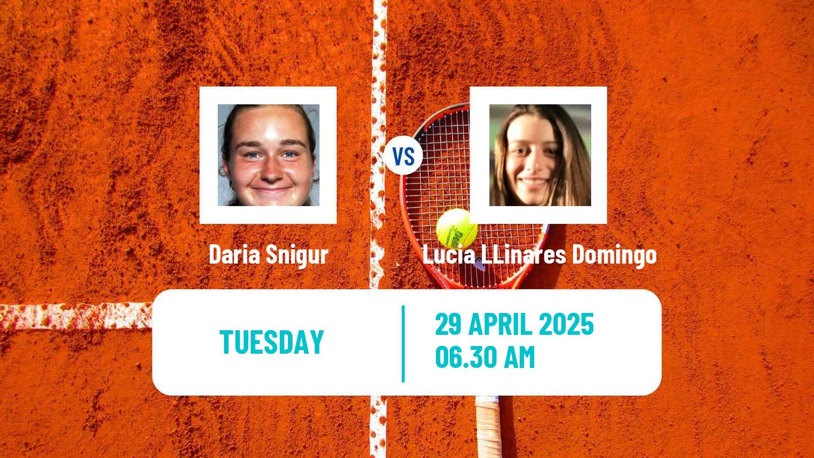 Tennis ITF W50 Yecla Women Daria Snigur - Lucia LLinares Domingo