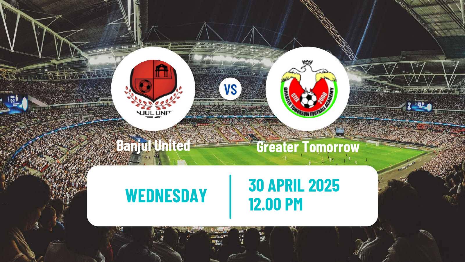 Soccer Gambian GFA League Banjul United - Greater Tomorrow