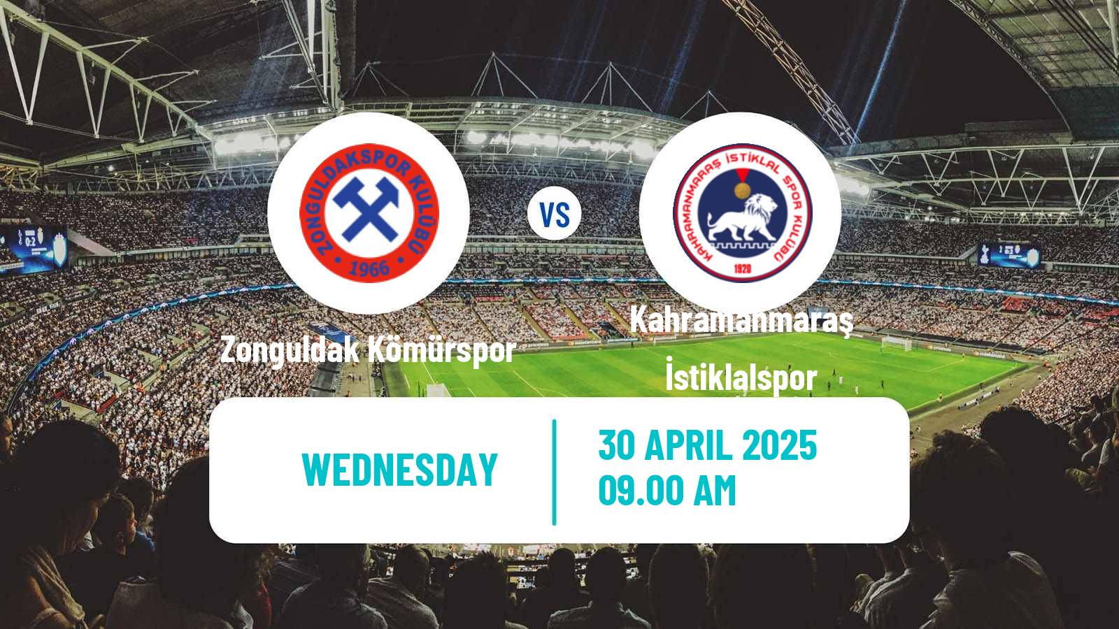 Soccer Turkish 3 Lig Group 1 Zonguldak Kömürspor - Kahramanmaraş İstiklalspor
