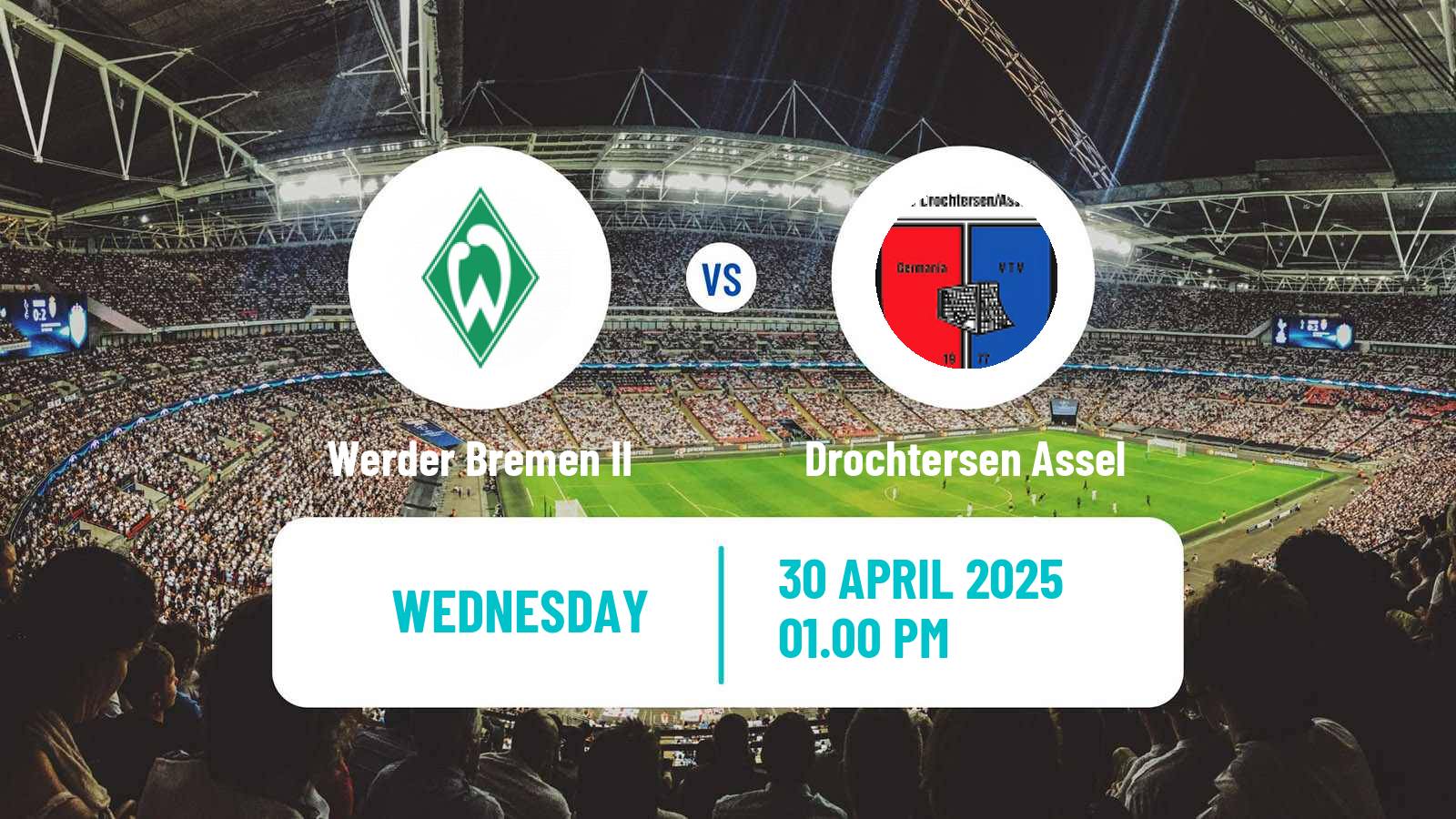 Soccer German Regionalliga North Werder Bremen II - Drochtersen Assel