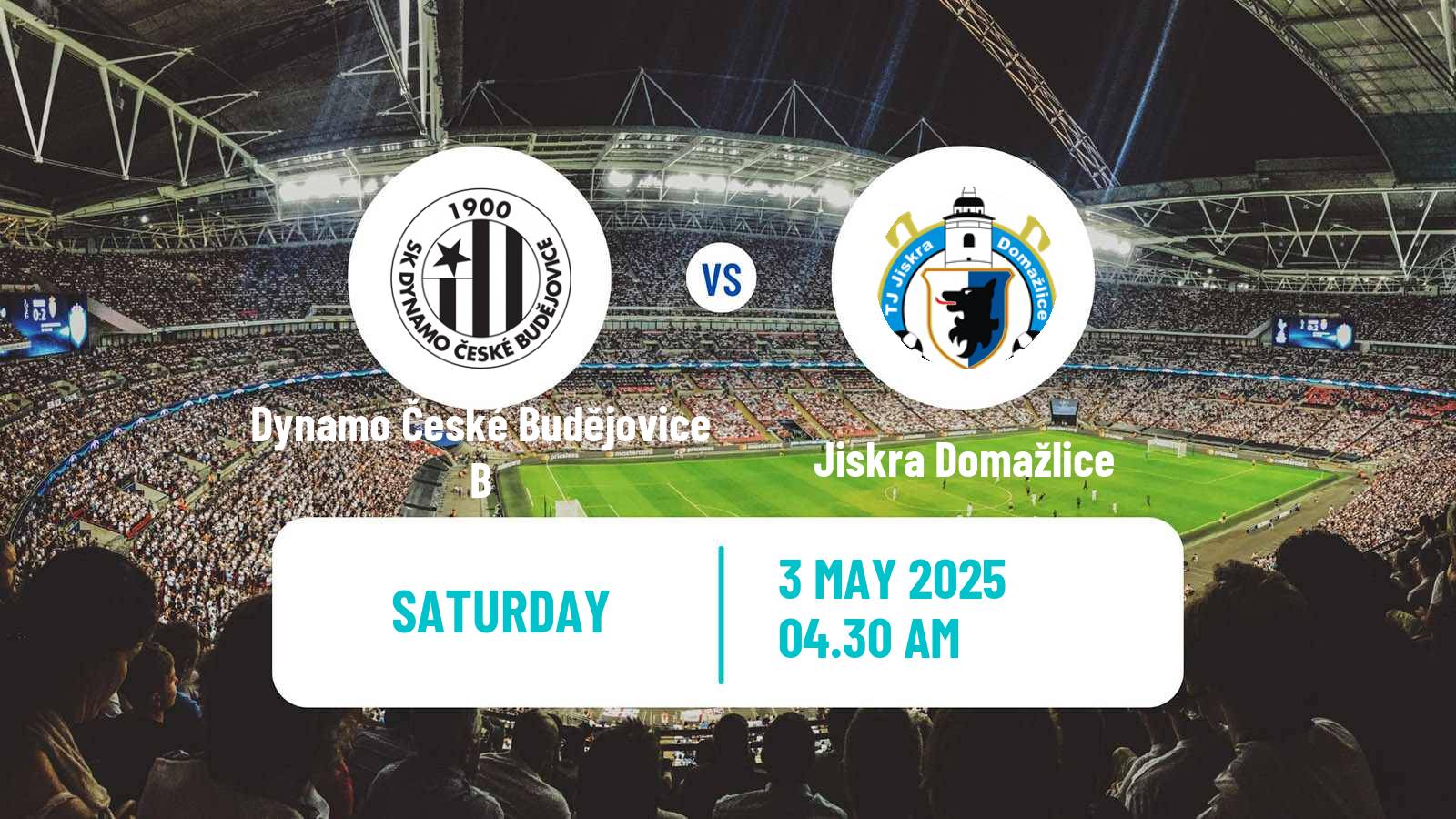 Soccer Czech CFL Group A Dynamo České Budějovice B - Jiskra Domažlice