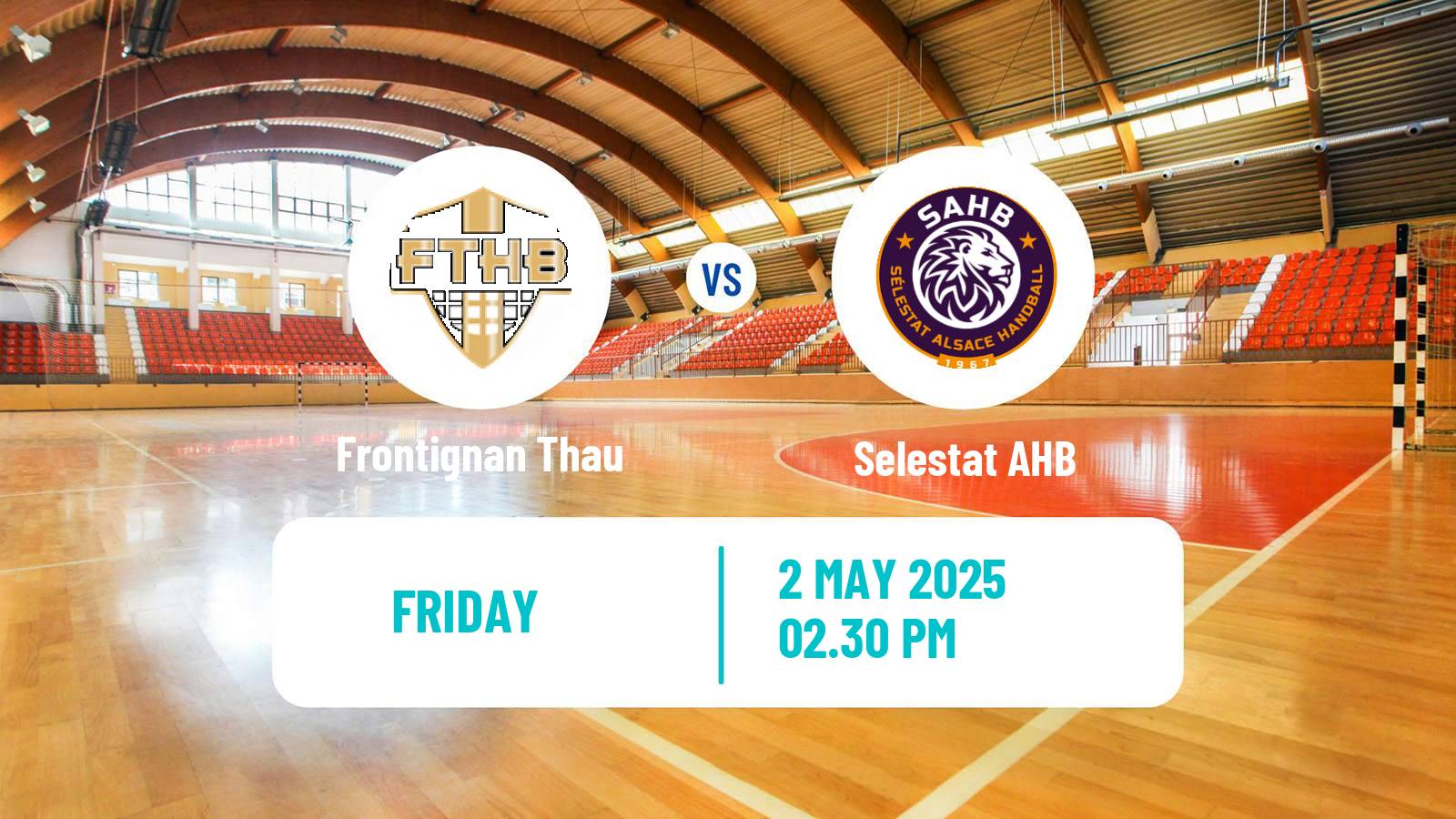 Handball French Proligue Handball Frontignan Thau - Selestat AHB