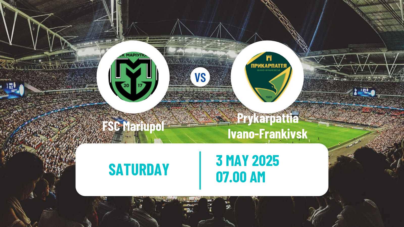 Soccer Ukrainian Persha Liga FSC Mariupol - Prykarpattia Ivano-Frankivsk