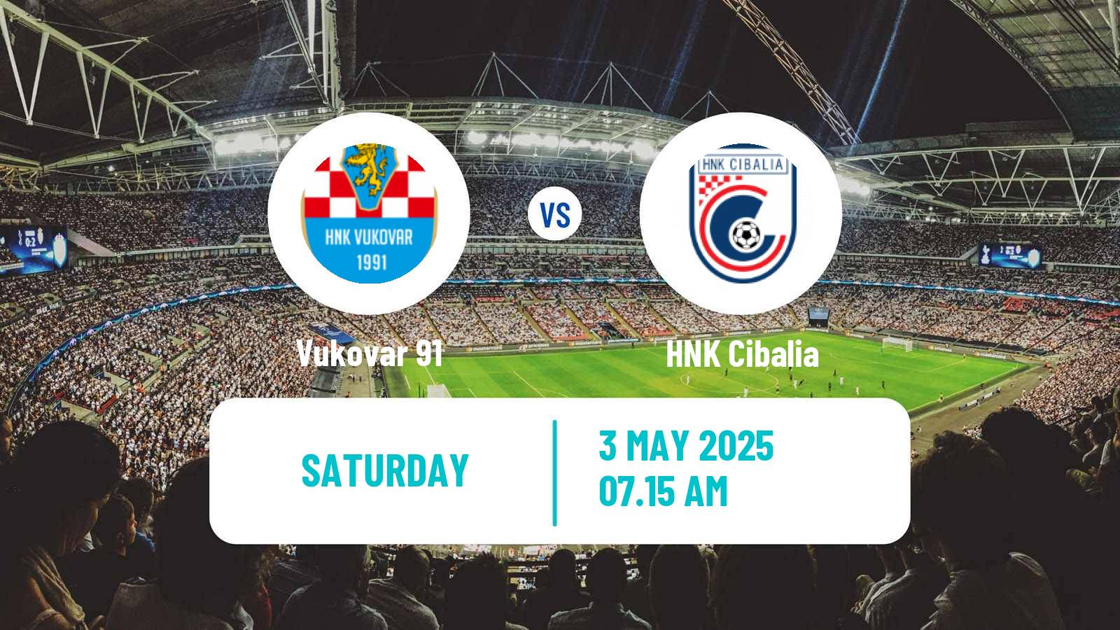 Soccer Croatian Prva NL Vukovar 91 - Cibalia