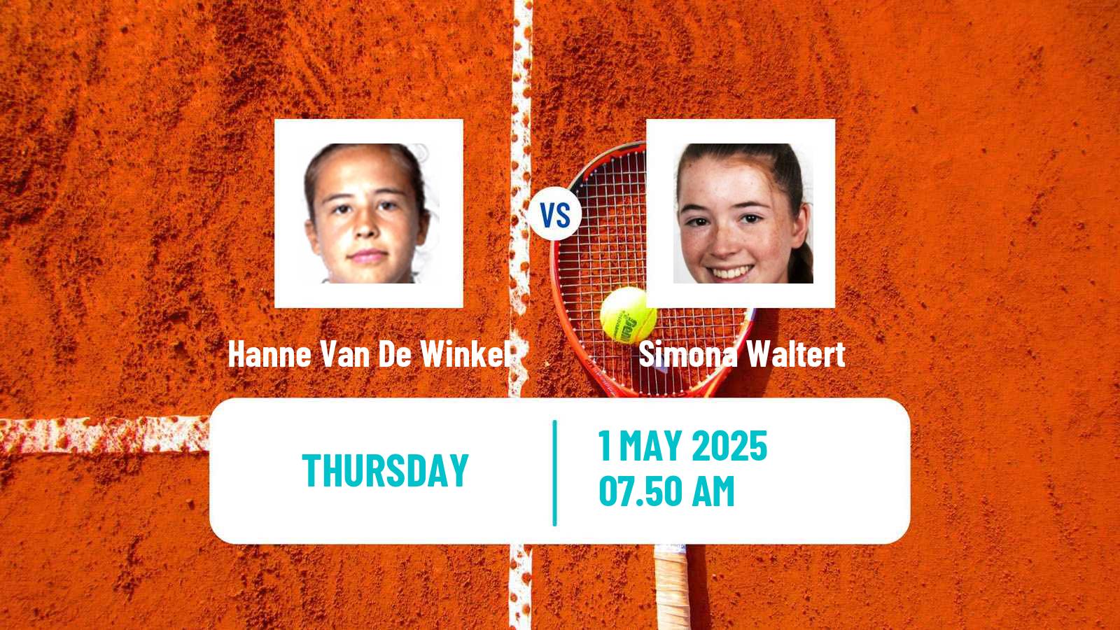 Tennis ITF W100 Wiesbaden Women Hanne Van De Winkel - Simona Waltert