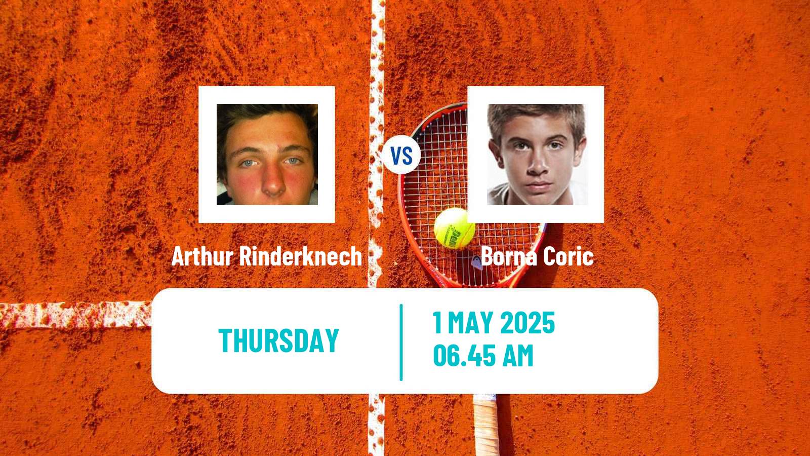 Tennis Aix En Provence Challenger Men Arthur Rinderknech - Borna Coric