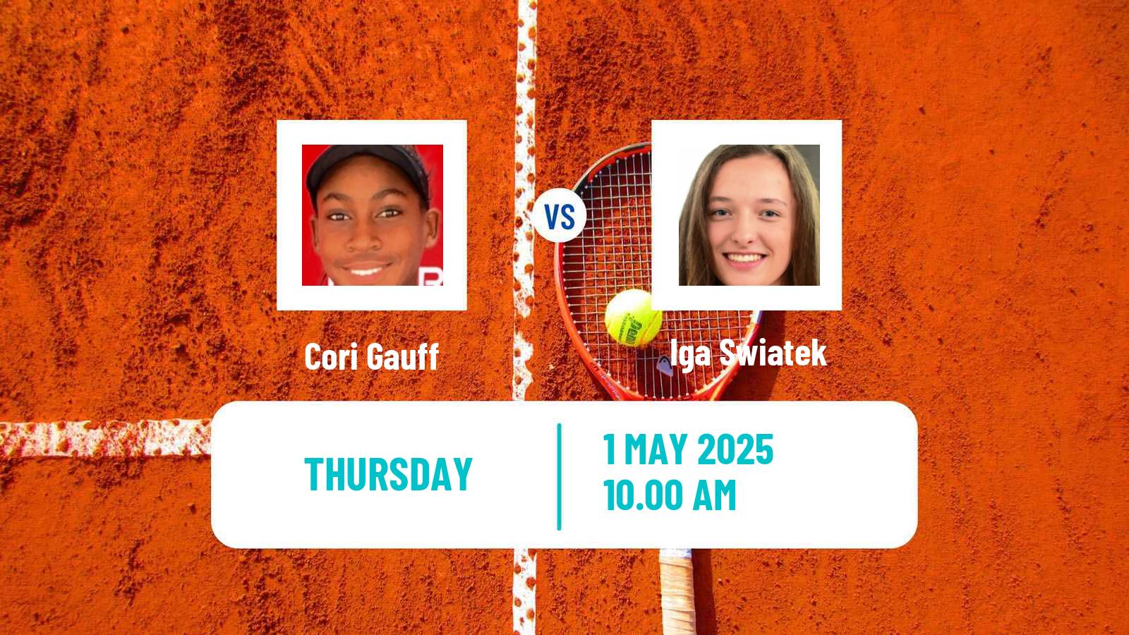 Tennis WTA Madrid Cori Gauff - Iga Swiatek