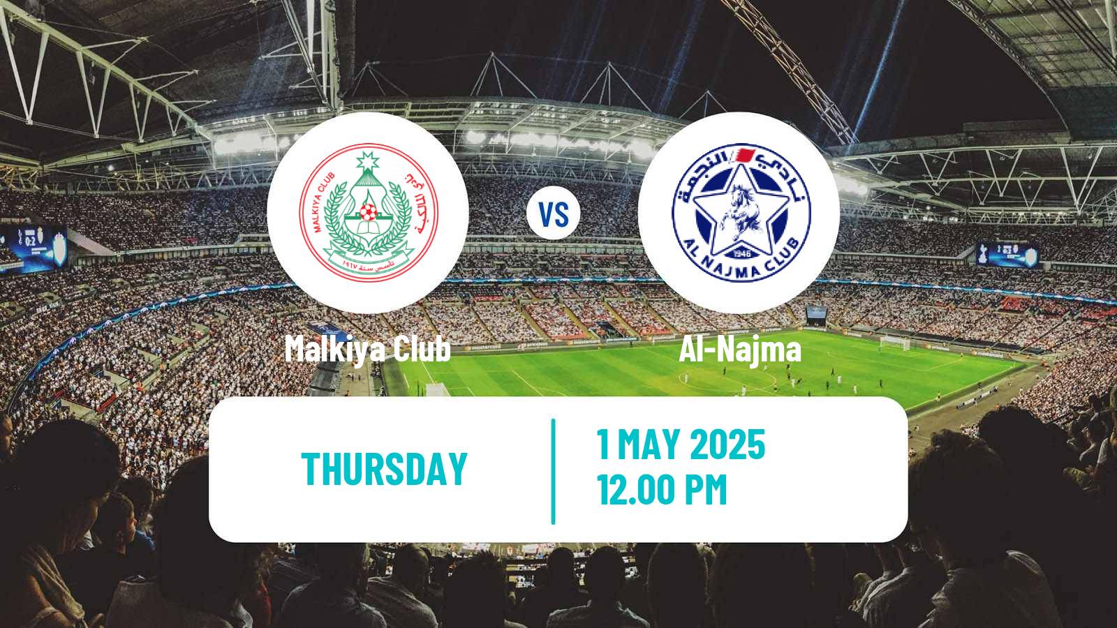 Soccer Bahraini Premier League Malkiya - Al-Najma