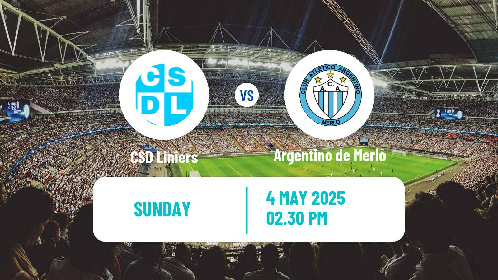 Soccer Argentinian Primera B Liniers - Argentino de Merlo