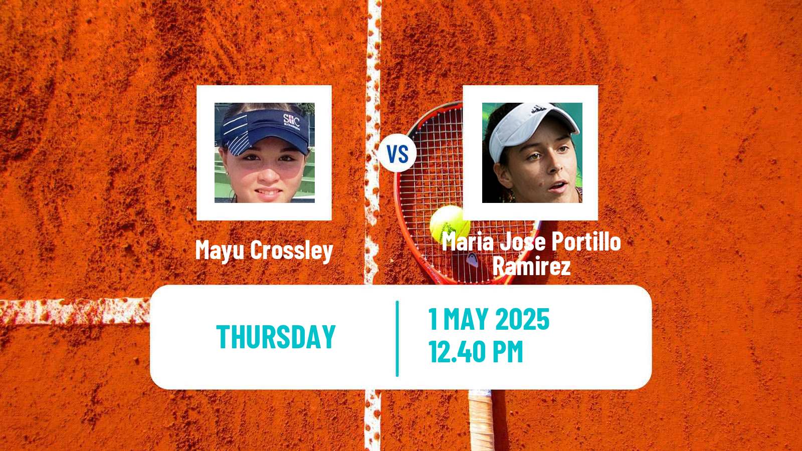 Tennis ITF W35 Boca Raton Fl 3 Women Mayu Crossley - Maria Jose Portillo Ramirez