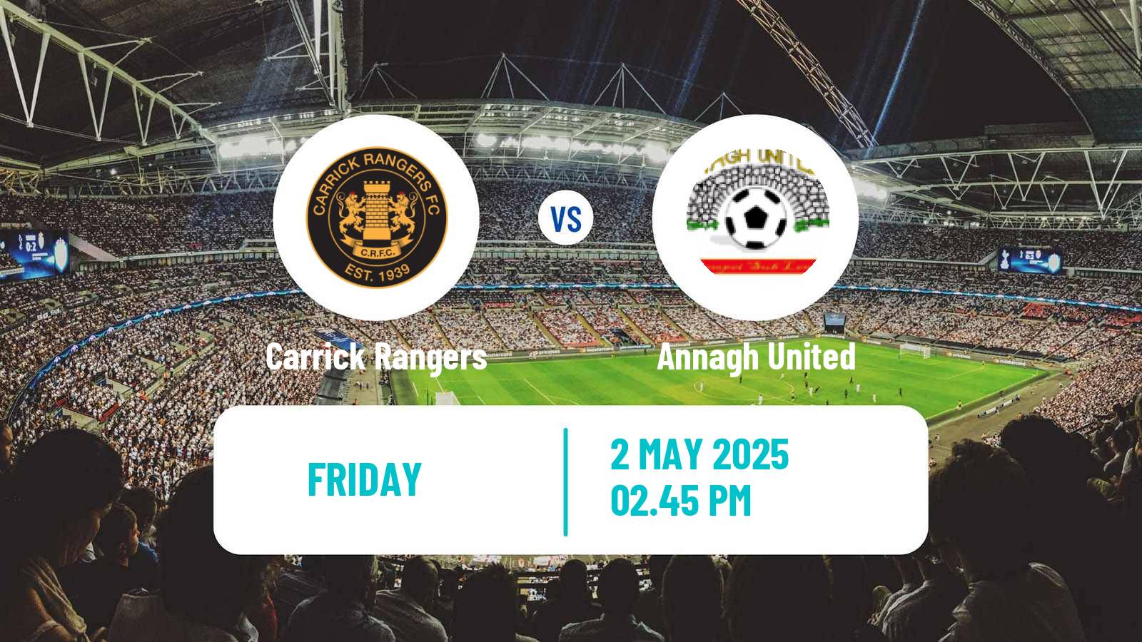 Soccer Northern Irish Premiership Carrick Rangers - Annagh United