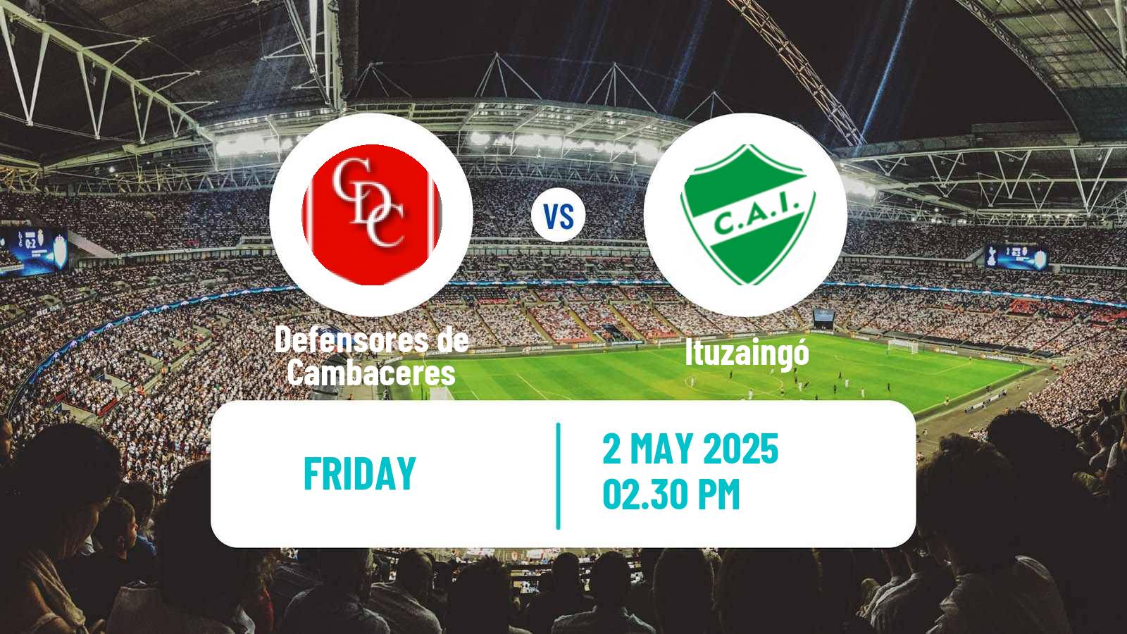Soccer Argentinian Primera C Defensores de Cambaceres - Ituzaingó