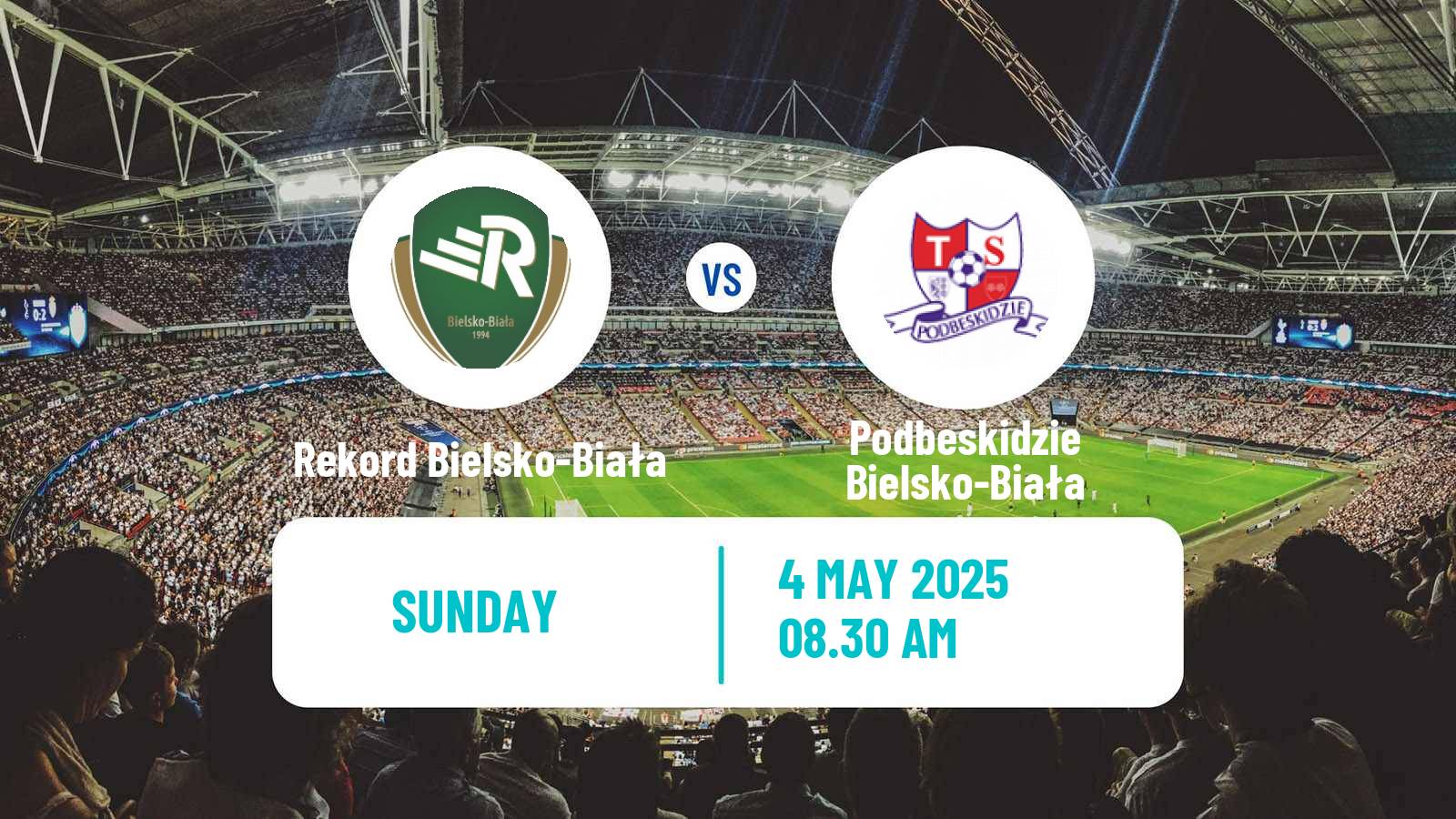 Soccer Polish Division 2 Rekord Bielsko-Biała - Podbeskidzie Bielsko-Biała