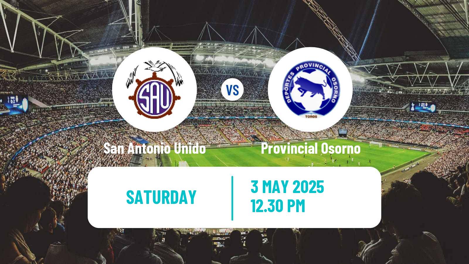 Soccer Chilean Segunda Division San Antonio Unido - Provincial Osorno