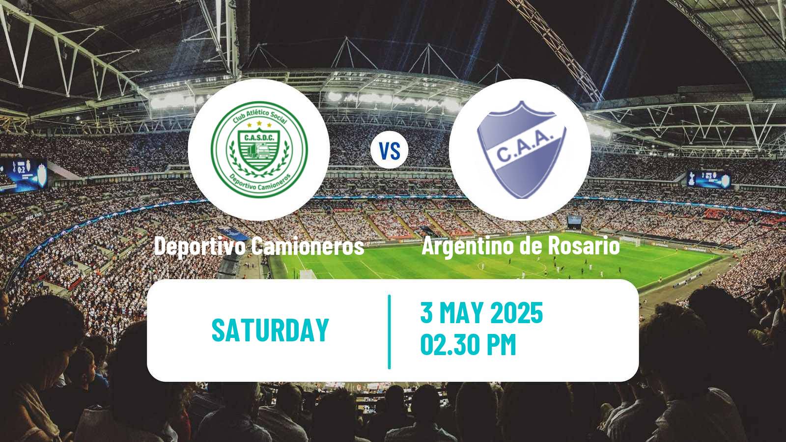 Soccer Argentinian Primera C Deportivo Camioneros - Argentino de Rosario