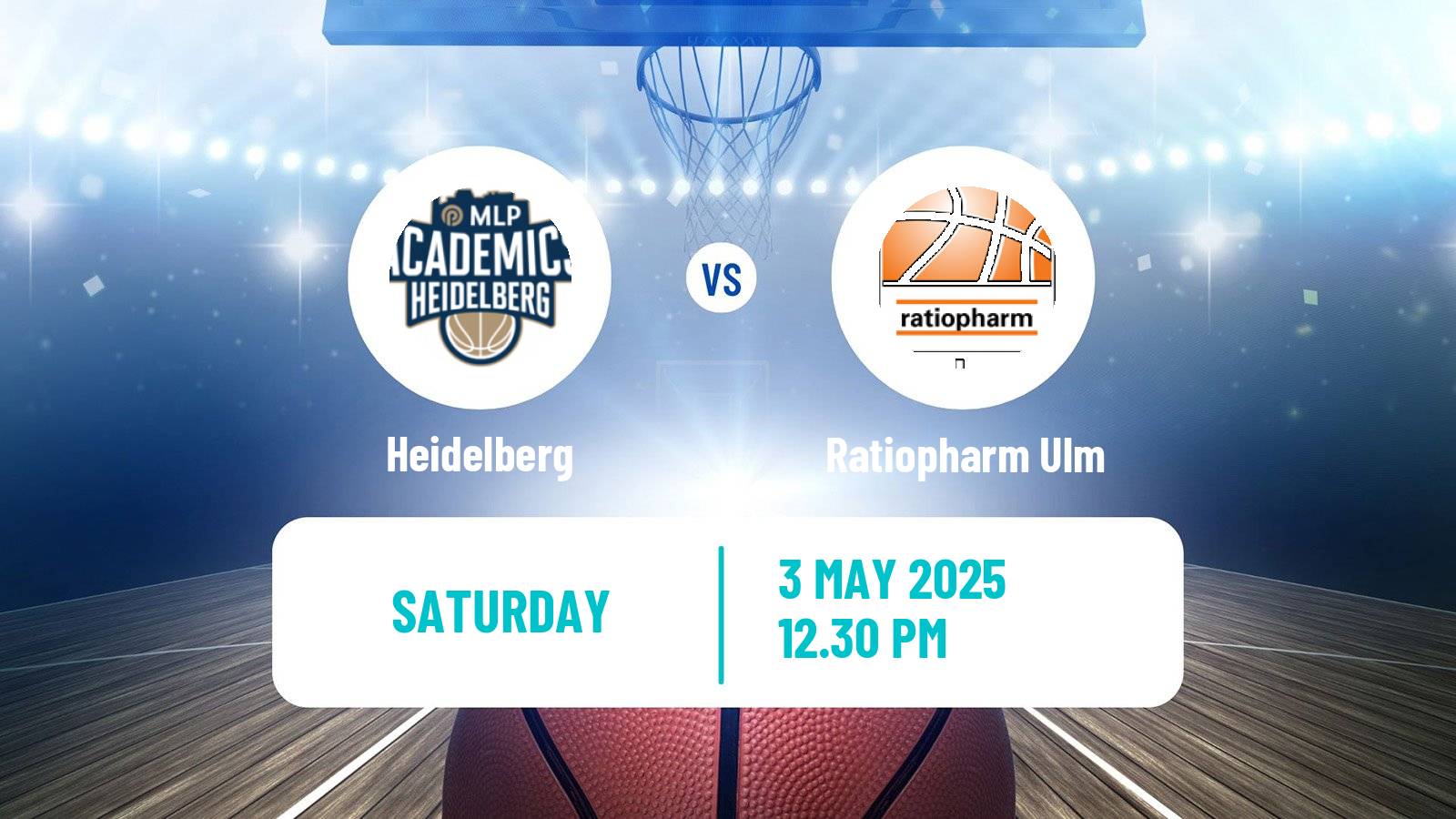 Basketball German BBL Heidelberg - Ratiopharm Ulm