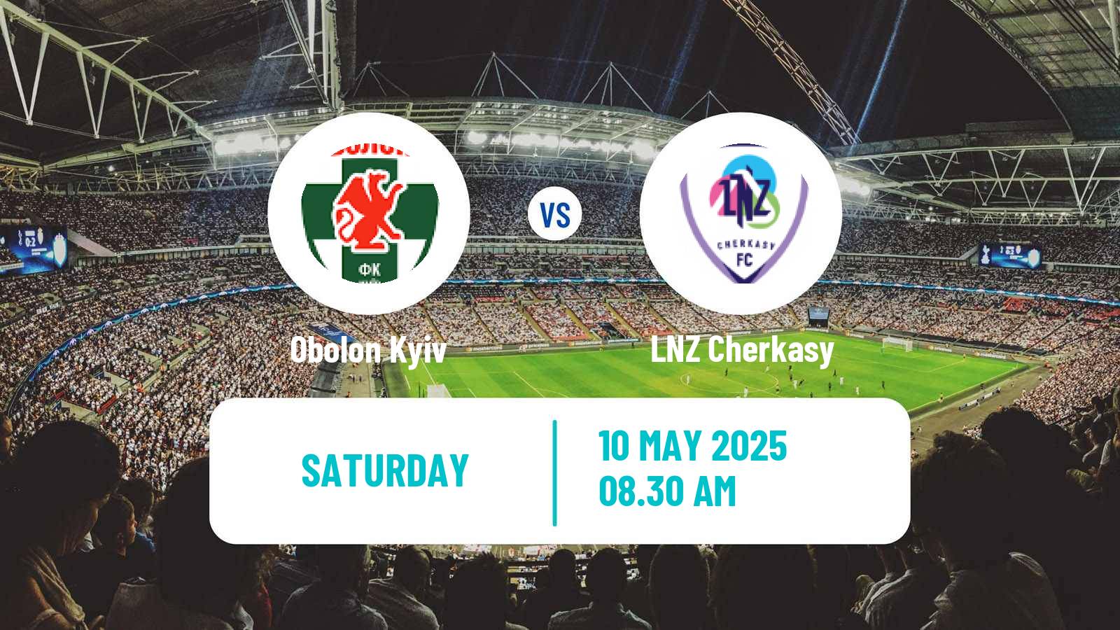 Soccer Ukrainian Premier League Obolon - LNZ Cherkasy