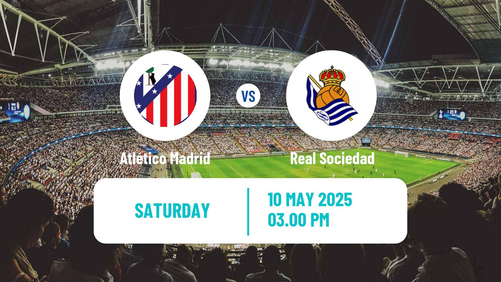 Football Spanish LaLiga Atlético Madrid - Real Sociedad