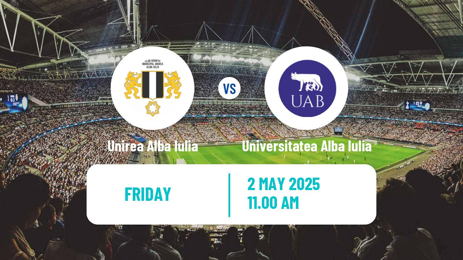 Soccer Romanian Liga 3 - Seria 7 Unirea Alba Iulia - Universitatea Alba Iulia