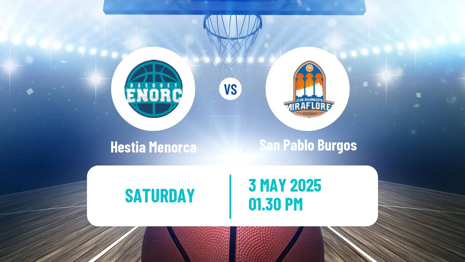 Basketball Spanish LEB Oro Hestia Menorca - San Pablo Burgos