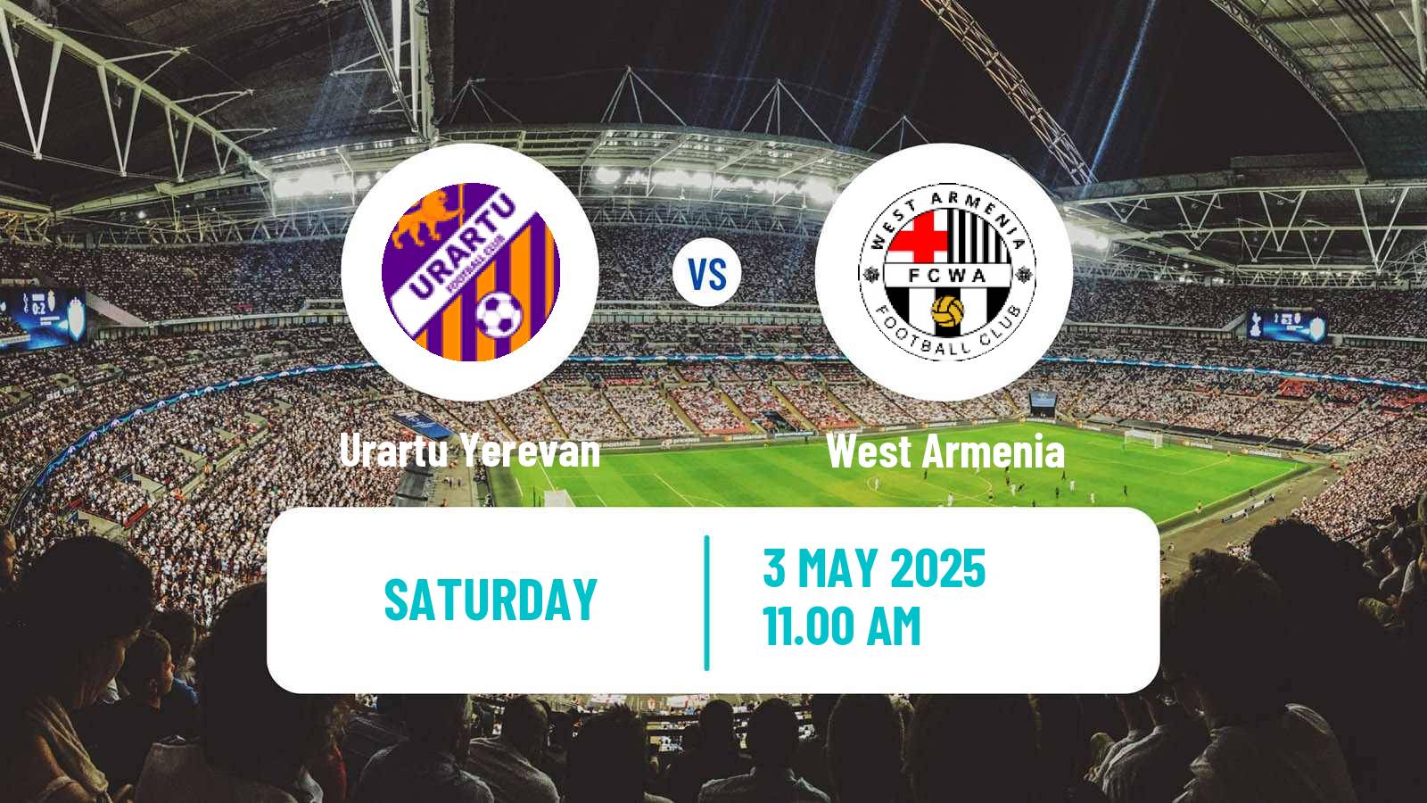 Soccer Armenian Premier League Urartu Yerevan - West Armenia