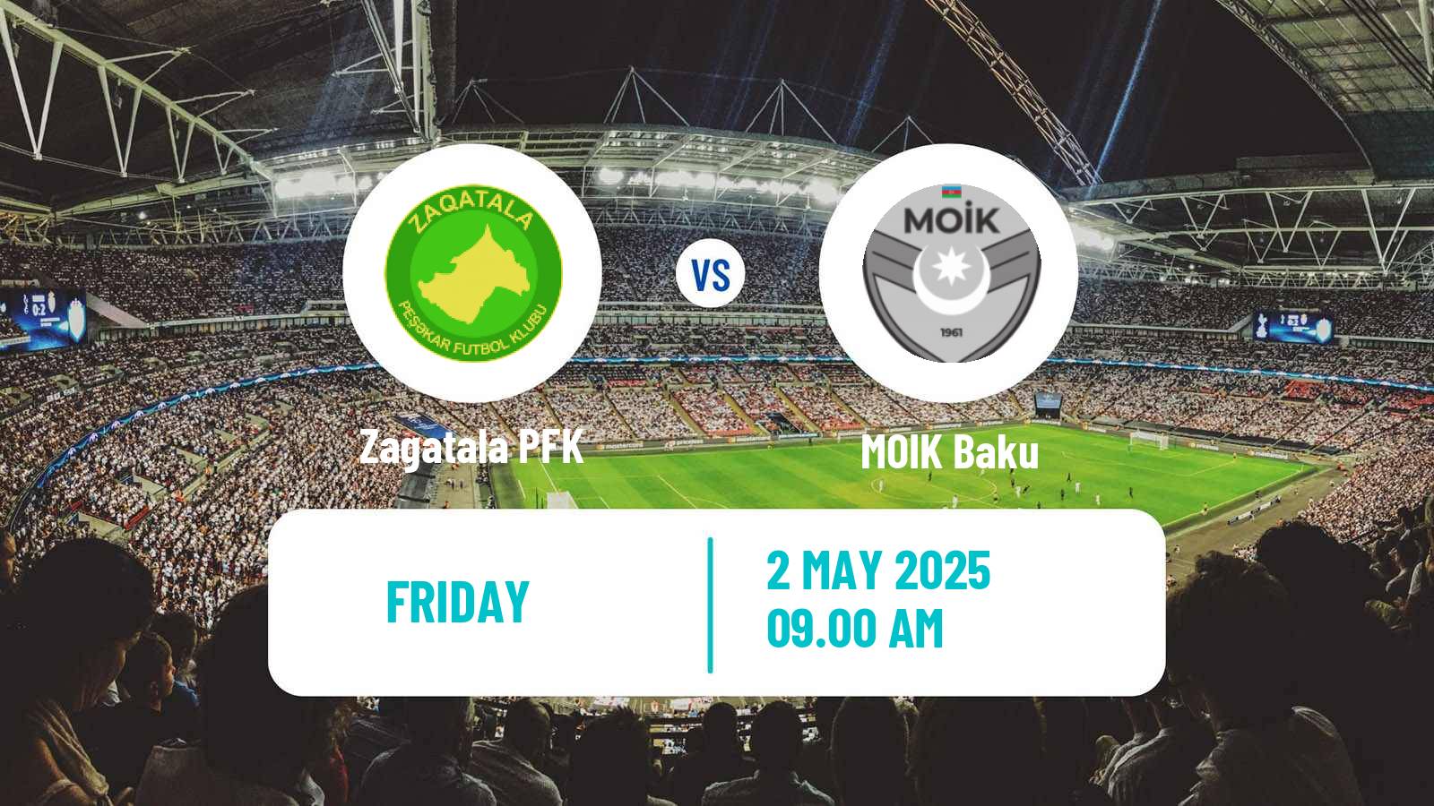 Soccer Azerbaijan First Division Zagatala - MOIK Baku