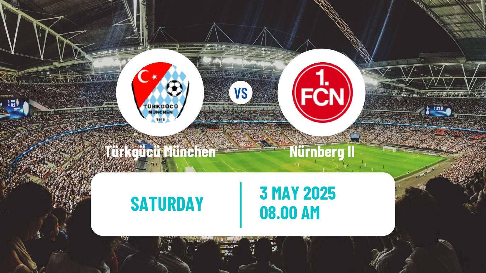 Soccer German Regionalliga Bayern Türkgücü München - Nürnberg II