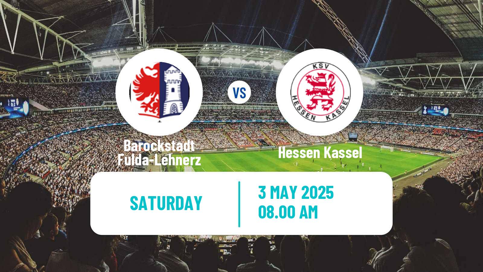 Soccer German Regionalliga Sudwest Barockstadt Fulda-Lehnerz - Hessen Kassel