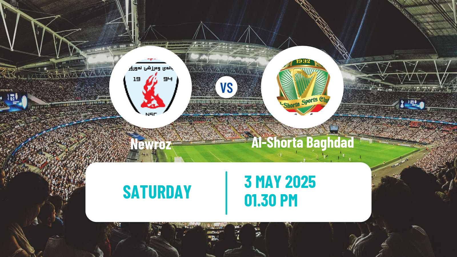 Soccer Iraqi Premier League Newroz - Al-Shorta Baghdad
