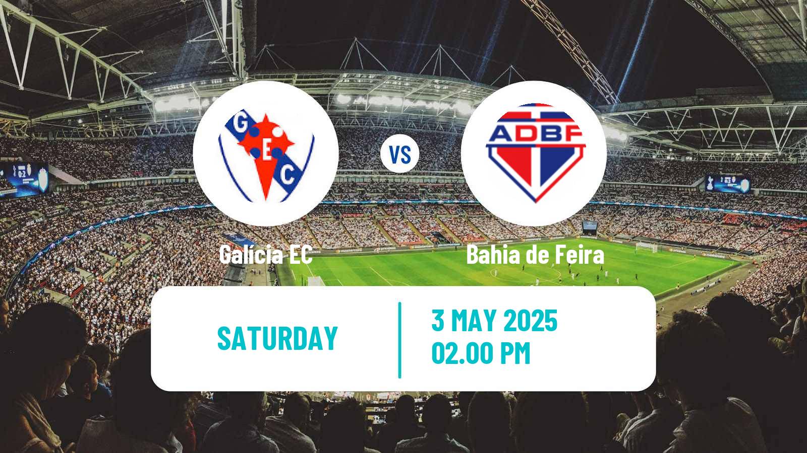 Soccer Brazilian Campeonato Baiano 2 Galícia - Bahia de Feira