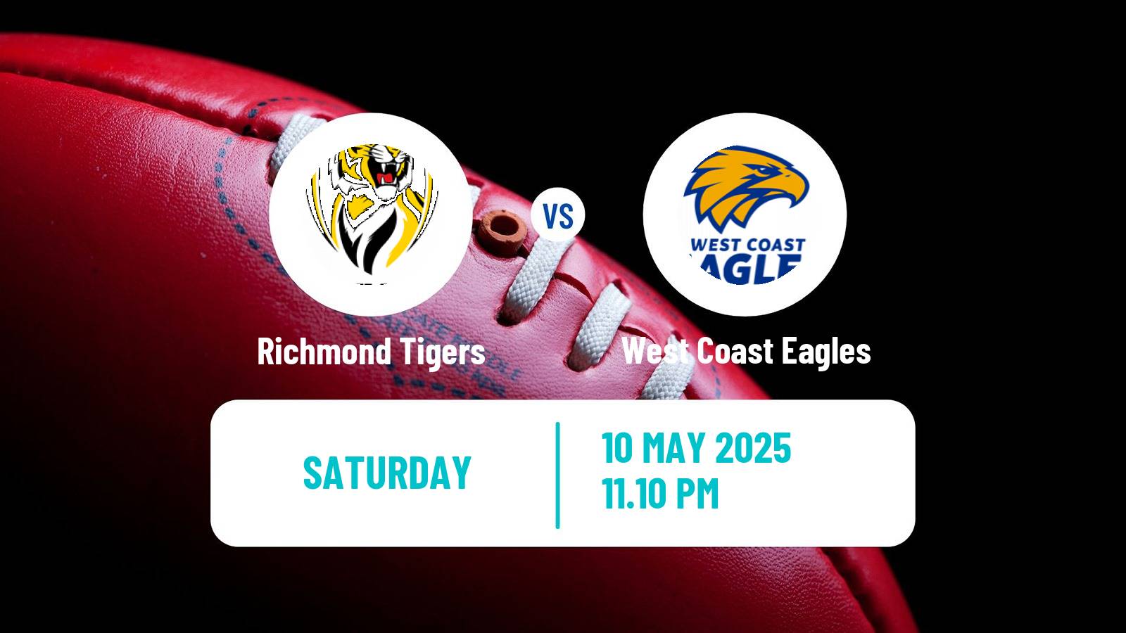 Aussie rules AFL Richmond Tigers - West Coast Eagles