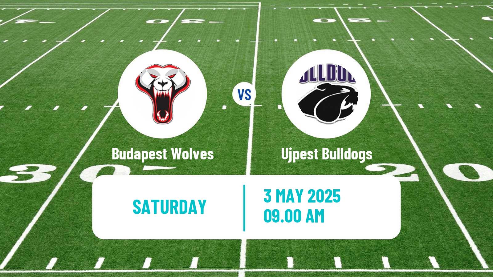 American football Hungarian HFL  American Football Budapest Wolves - Ujpest Bulldogs