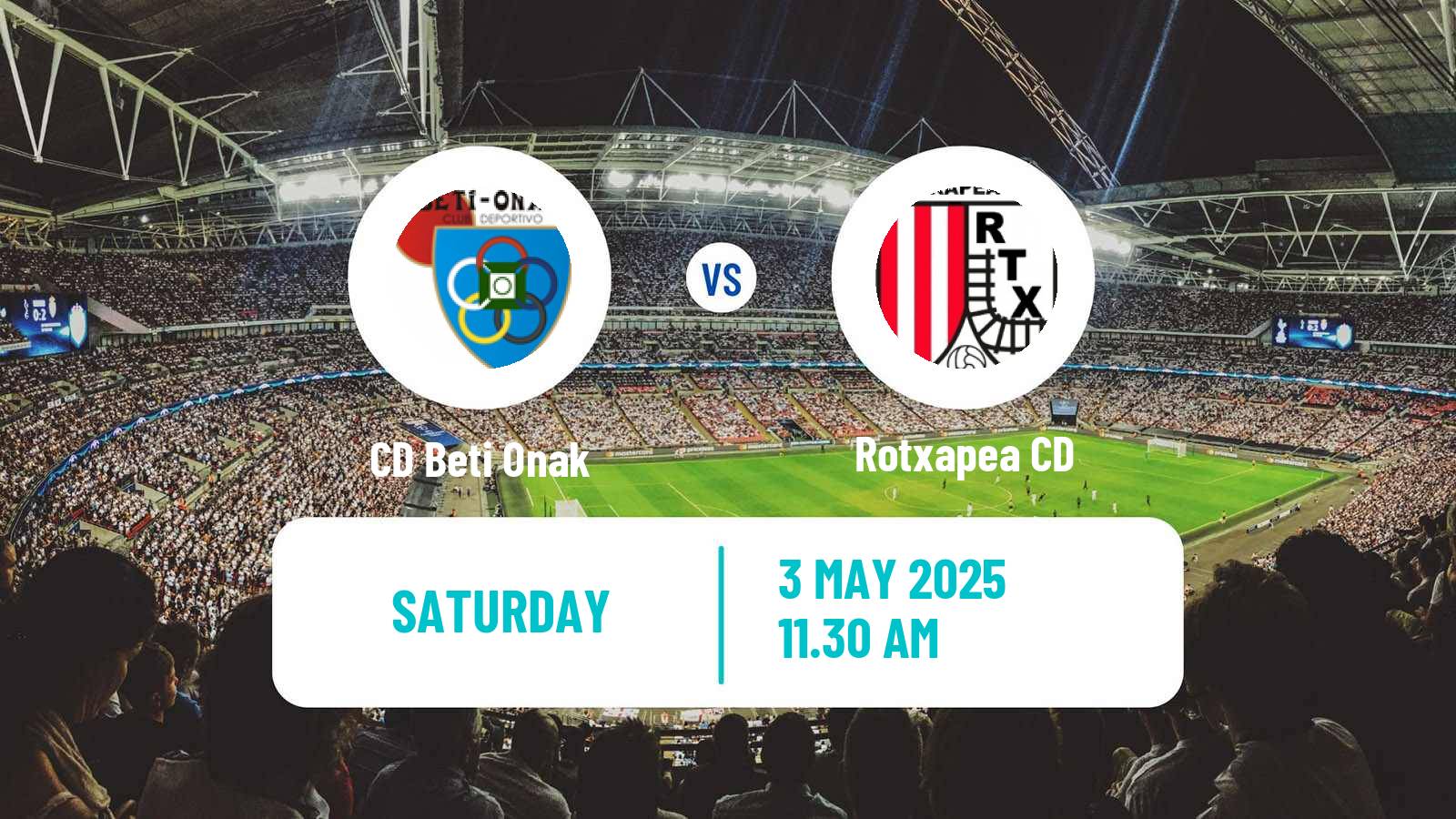 Soccer Spanish Tercera RFEF - Group 15 Beti Onak - Rotxapea