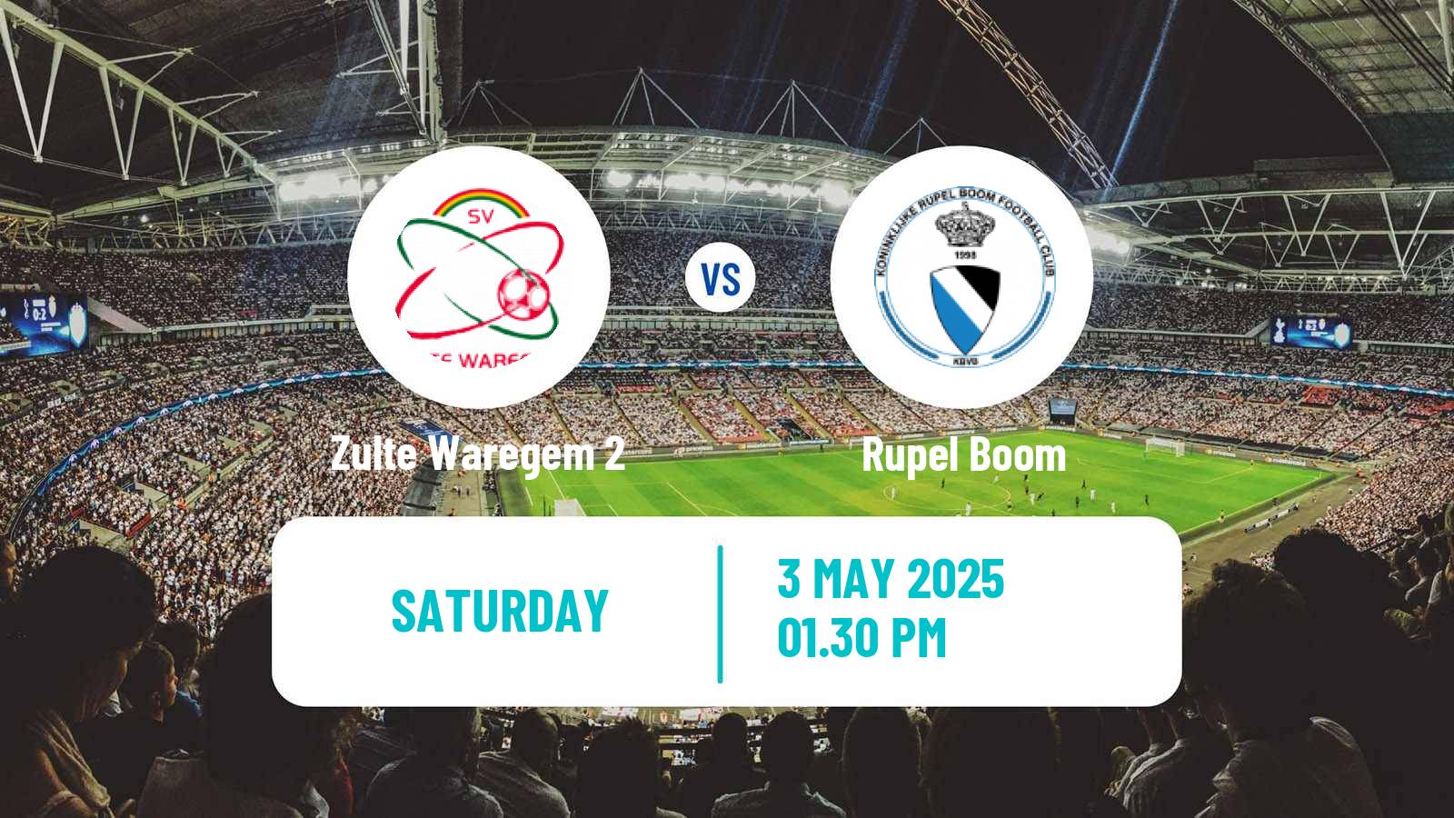 Football Belgian Second Amateur Division Group A Zulte Waregem 2 - Rupel Boom