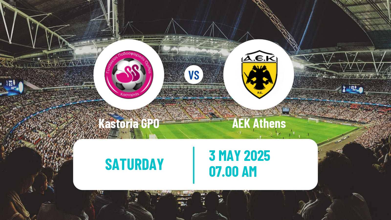 Soccer Greek Division A Women Kastoria - AEK Athens