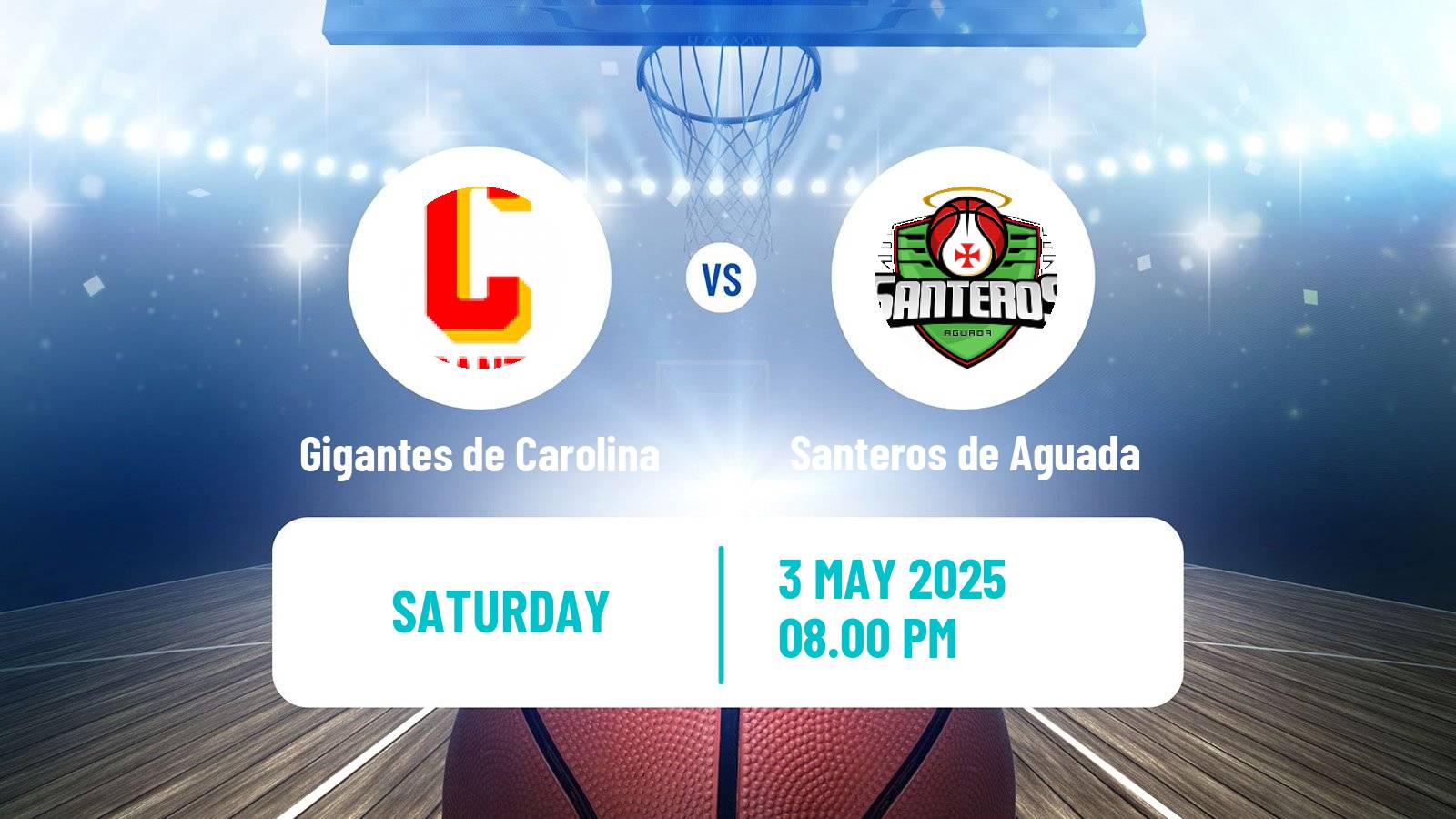 Basketball Puerto Rican BSN Gigantes de Carolina - Santeros de Aguada