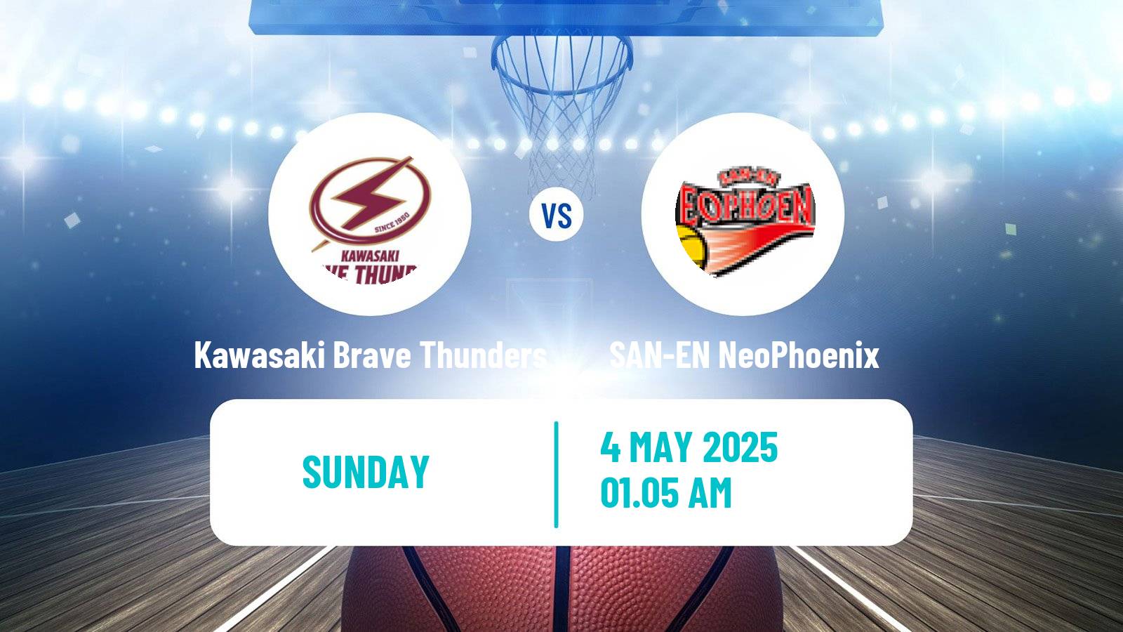 Basketball BJ League Kawasaki Brave Thunders - SAN-EN NeoPhoenix