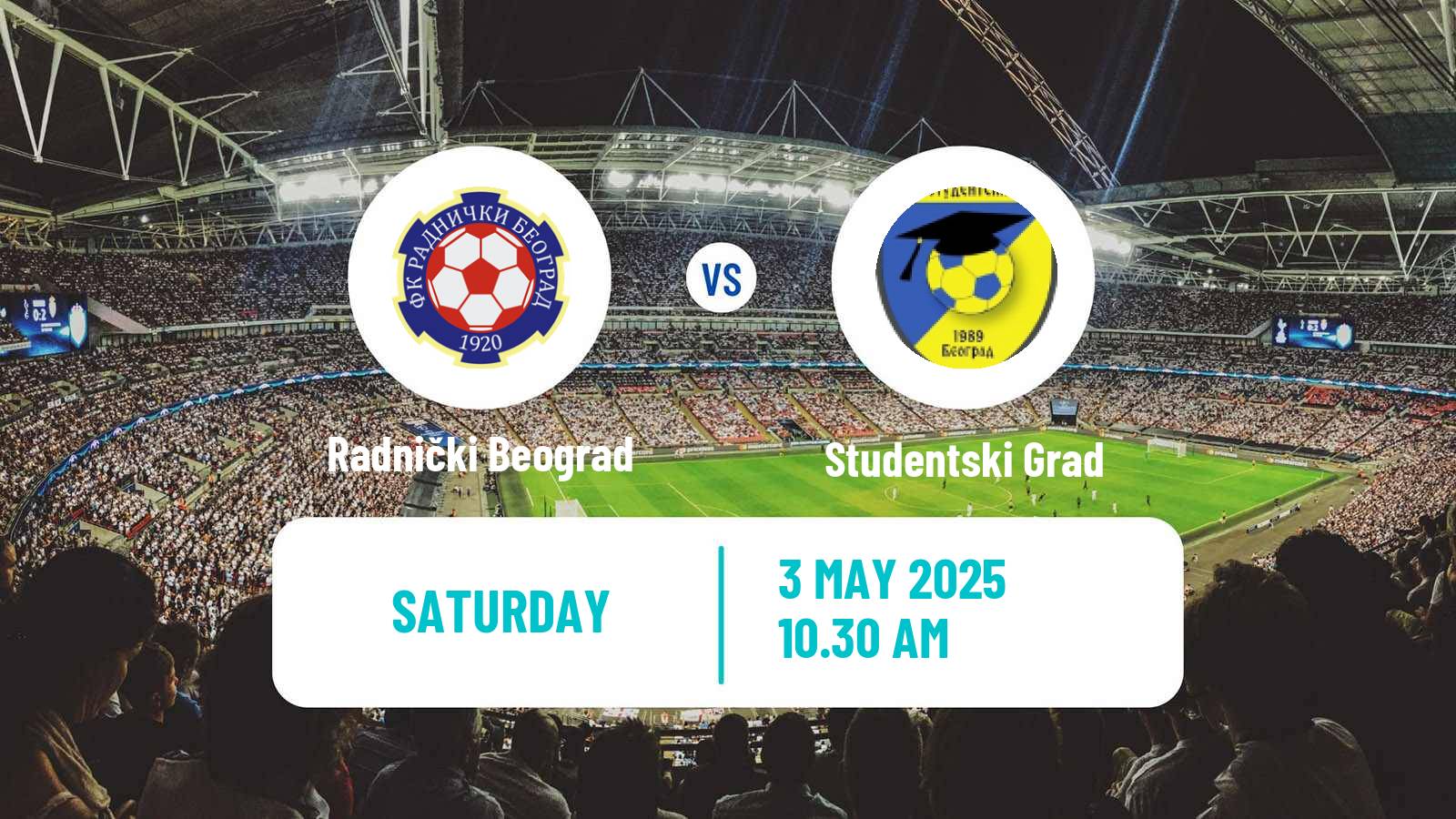Football Serbian Srpska Liga - Belgrade Radnički Beograd - Studentski Grad