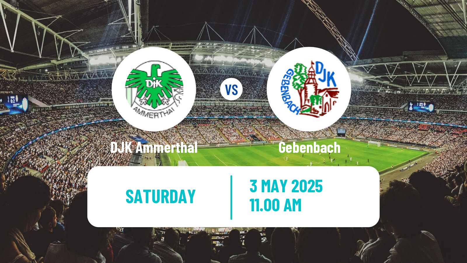 Soccer German Oberliga Bayern Nord DJK Ammerthal - Gebenbach