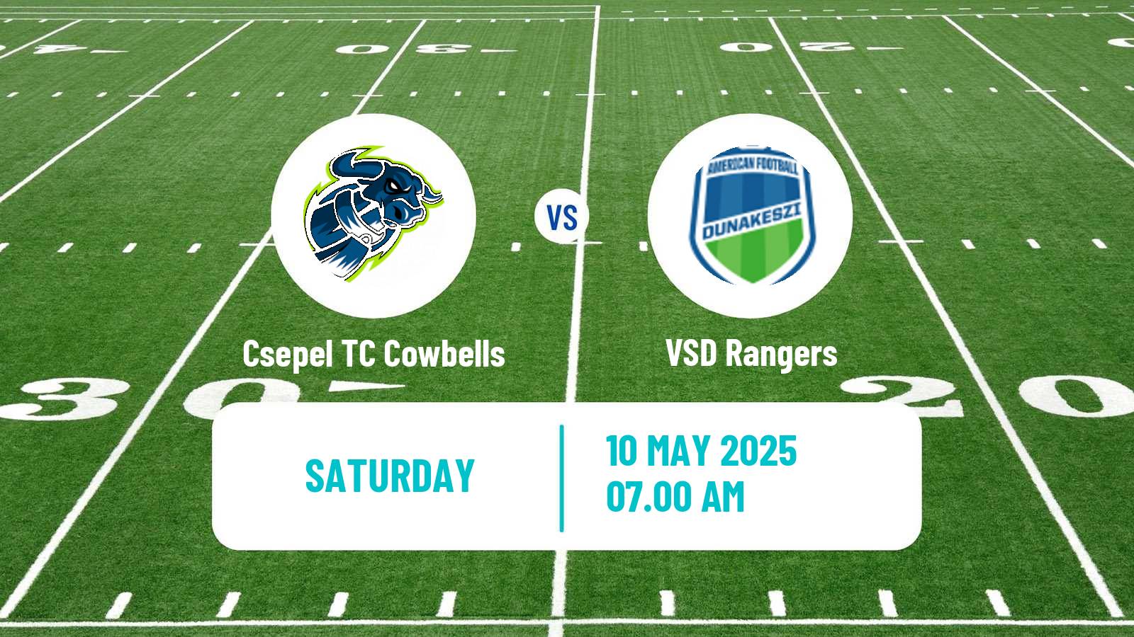 American football Hungarian HFL  American Football Csepel TC Cowbells - VSD Rangers