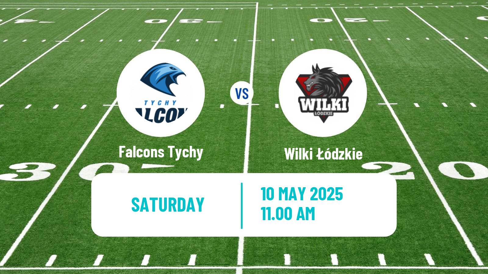 American football Polish PFL 1 Falcons Tychy - Wilki Łódzkie