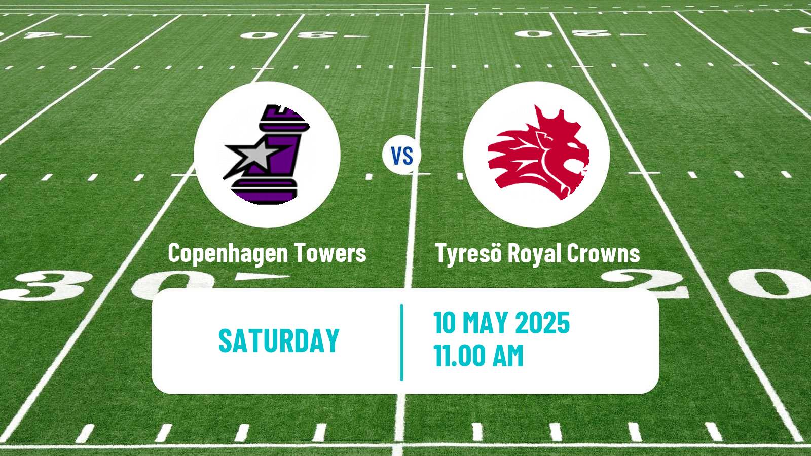 American football Swedish Superserien American Football Copenhagen Towers - Tyresö Royal Crowns