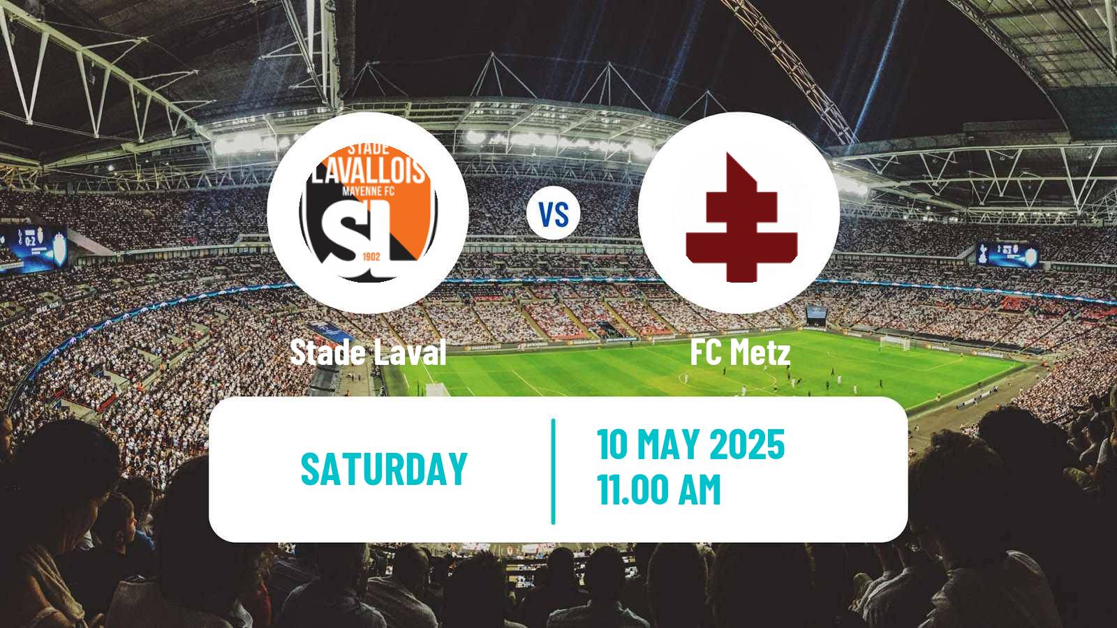 Soccer French Ligue 2 Laval - Metz