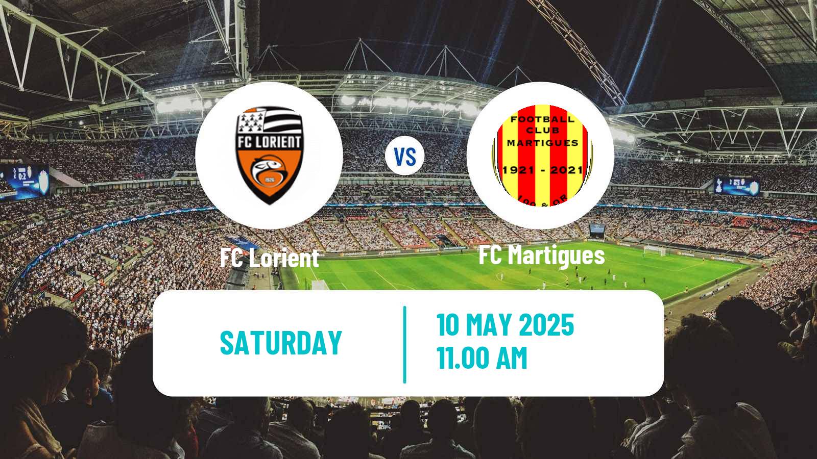 Football French Ligue 2 Lorient - Martigues