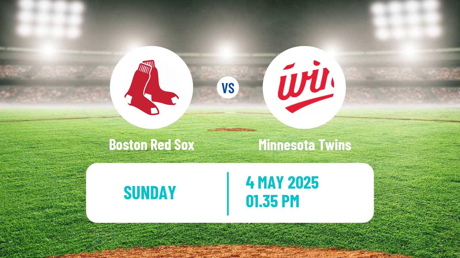 Baseball MLB Boston Red Sox - Minnesota Twins