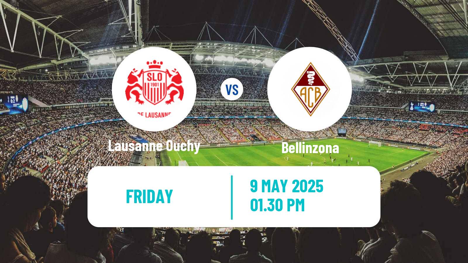 Soccer Swiss Challenge League Lausanne Ouchy - Bellinzona