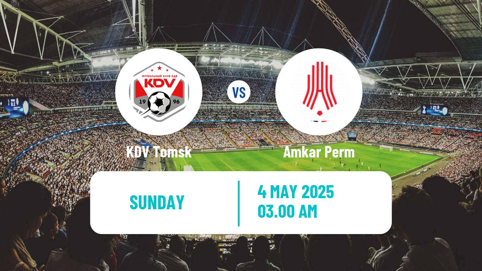 Soccer  FNL 2 Division B Group 4 KDV Tomsk - Amkar Perm